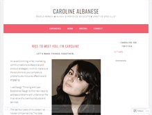 Tablet Screenshot of caroline-albanese.com